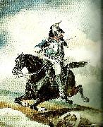 charles emile callande cuirassier au galop oil painting artist